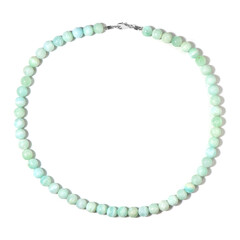 Blue Aragonite Silver Necklace