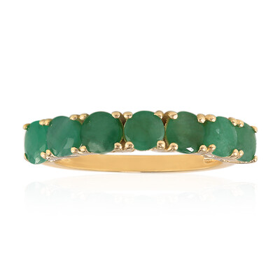 Emerald Silver Ring