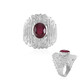 Madagascar Ruby Silver Ring (de Melo)