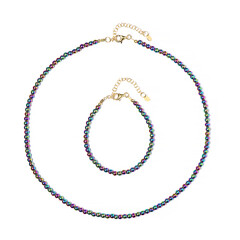 Mystic Hematite Silver Set