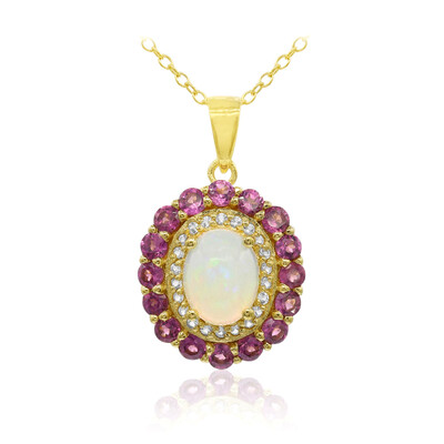Welo Opal Silver Necklace