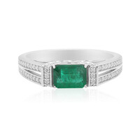 14K Zambian Emerald Gold Ring