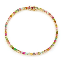 9K Fancy Tourmaline Gold Bracelet (Adela Gold)