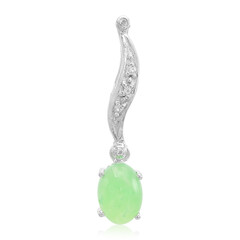 Imperial Chrysoprase Silver Pendant