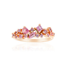 Pink Sapphire Silver Ring