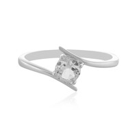 White Topaz Silver Ring