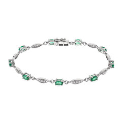 14K AAA Zambian Emerald Gold Bracelet (CIRARI)