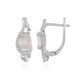 Rose Quartz Silver Earrings