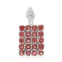 Mozambique Garnet Silver Pendant
