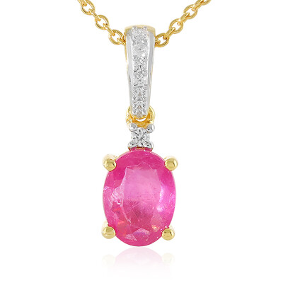 Madagascar Pink Sapphire Silver Necklace