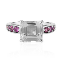 White Topaz Silver Ring