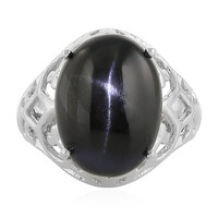 Indian star diopside Silver Ring
