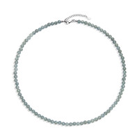 Green Kyanite Silver Necklace
