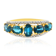 Teal Kyanite Silver Ring