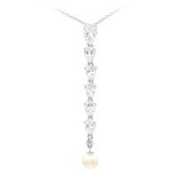 White Topaz Silver Necklace