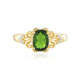 Russian Diopside Silver Ring