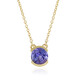 Tanzanite Silver Necklace (Adela Silber)