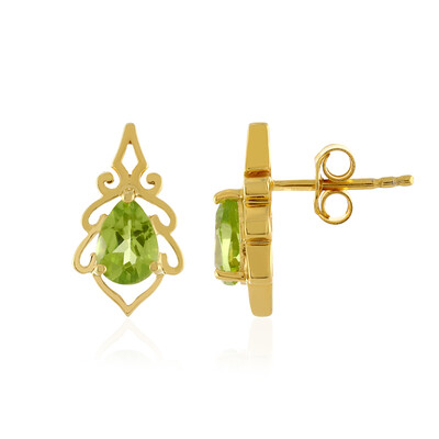 Peridot Silver Earrings