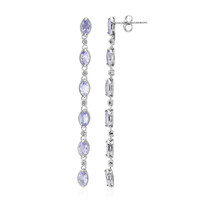 Tanzanite Silver Earrings