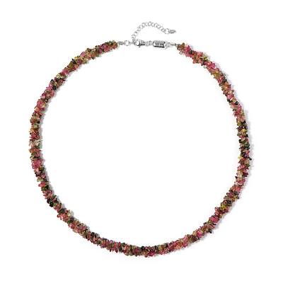 Fancy Tourmaline Silver Necklace