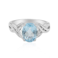 Sky Blue Topaz Silver Ring