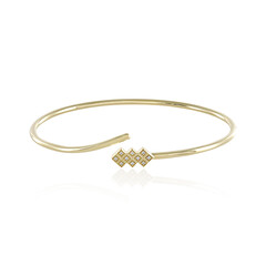 9K Flawless (F) Diamond Gold Bangle (LUCENT DIAMONDS)