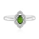 Russian Diopside Silver Ring