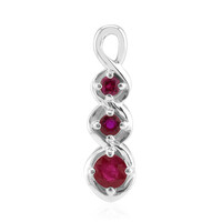 Burmese Ruby Silver Pendant (Pallanova)