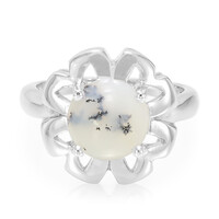 Dendritic Agate Silver Ring