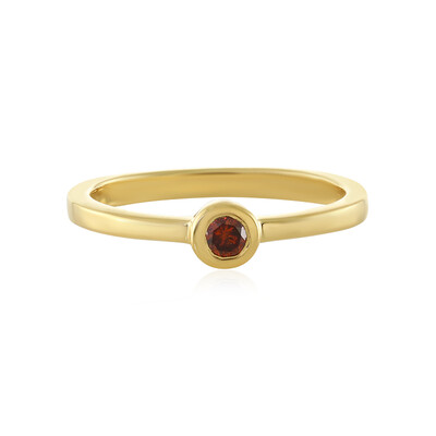 I3 Red Diamond Silver Ring
