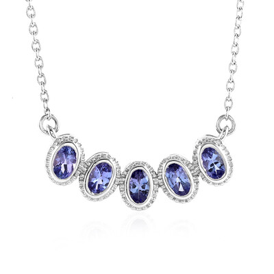 Tanzanite Silver Necklace