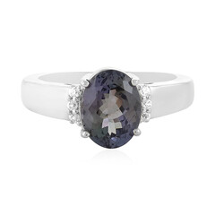 Unheated Tanzanite Silver Ring
