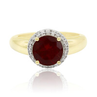 9K Red Tibetanite Gold Ring