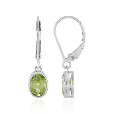 Peridot Silver Earrings