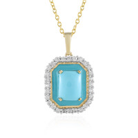 Sleeping Beauty Turquoise Silver Pendant