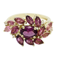 9K Rhodolite Gold Ring