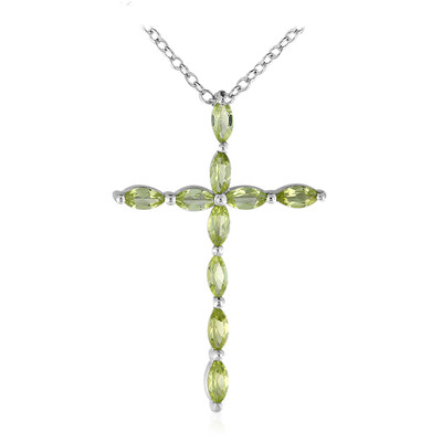 Peridot Silver Necklace