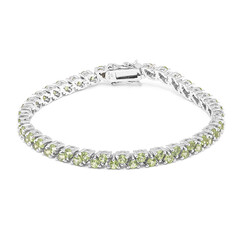 Burmese Peridot Silver Bracelet