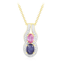 Madagascar Blue Sapphire Silver Necklace