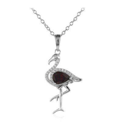 Garnet Silver Necklace