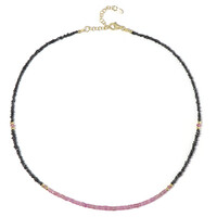 Black Diamond Silver Necklace (Riya)
