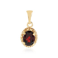 Mozambique Garnet Silver Pendant