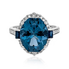 14K London Blue Topaz Gold Ring
