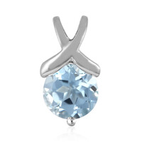 Sky Blue Topaz Silver Pendant