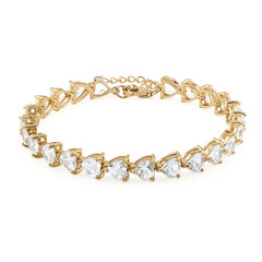 White Topaz Silver Bracelet
