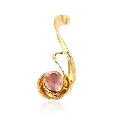 Rose Quartz Silver Pendant (MONOSONO COLLECTION)
