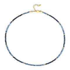 Blue Sapphire Silver Necklace