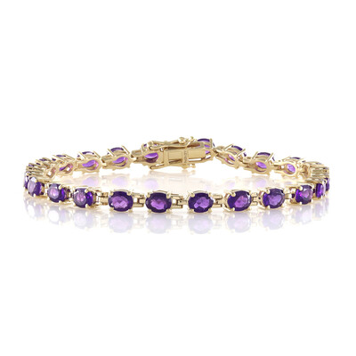 Zambian Amethyst Silver Bracelet