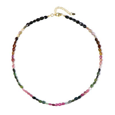 Fancy Tourmaline Silver Necklace