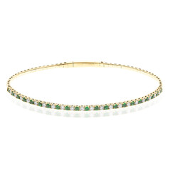 14K AAA Tsavorite Gold Bangle (CIRARI)